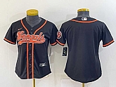 Women's Cincinnati Bengals Blank Black With Patch Cool Base Stitched Baseball Jersey,baseball caps,new era cap wholesale,wholesale hats